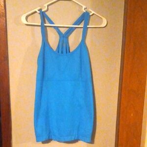 Vibrant Blue Halter Top. B Sport.  XL